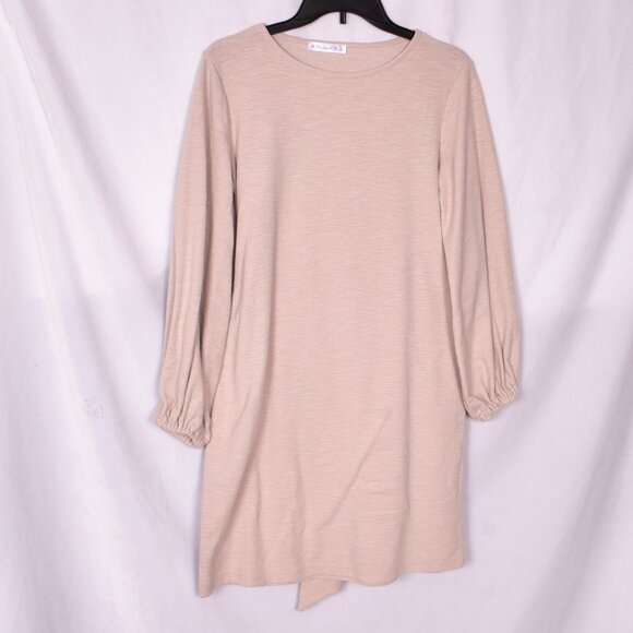 R. Vivimos Long Sleeve Knit Tie Waist Mini Sweater Dress Size Large (12/14) - Picture 6 of 6